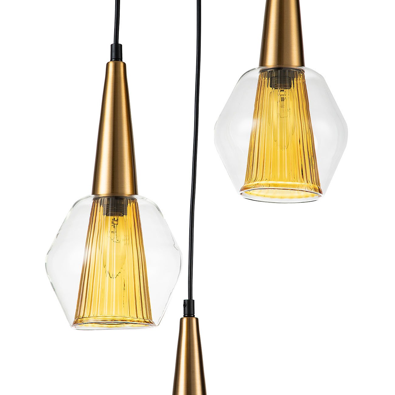 V000145 Светильник подвесной Indigo Narciso 13002/3P Black V000145