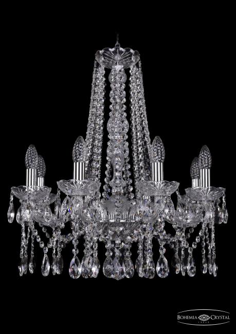 Подвесная хрустальная люстра 1413 Bohemia 1413/8/200/h-61 Ni