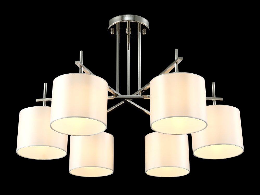 SERGIO PL6 NICKEL Потолочная люстра Crystal Lux Sergio SERGIO PL6 NICKEL