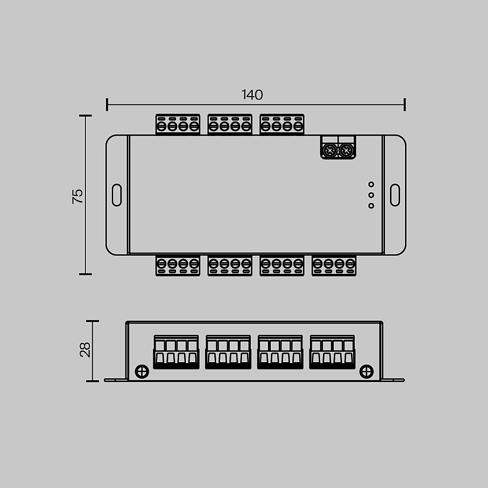 Усилитель сигнала SPI 6 канальный Maytoni Усилители сигнала 711007
