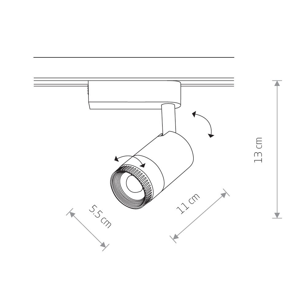 7625 Трековый светильник Nowodvorski Profile Zoom Led 7625