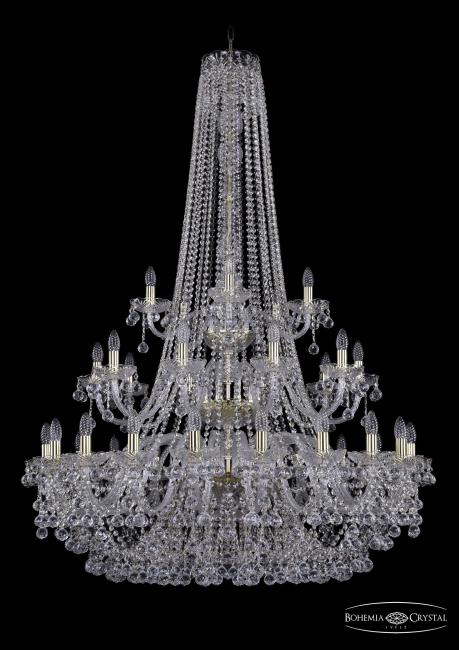 1409/20+10+5/400/h-160/3d G Подвесная хрустальная люстра 1409 Bohemia 1409/20+10+5/400/h-160/3d G
