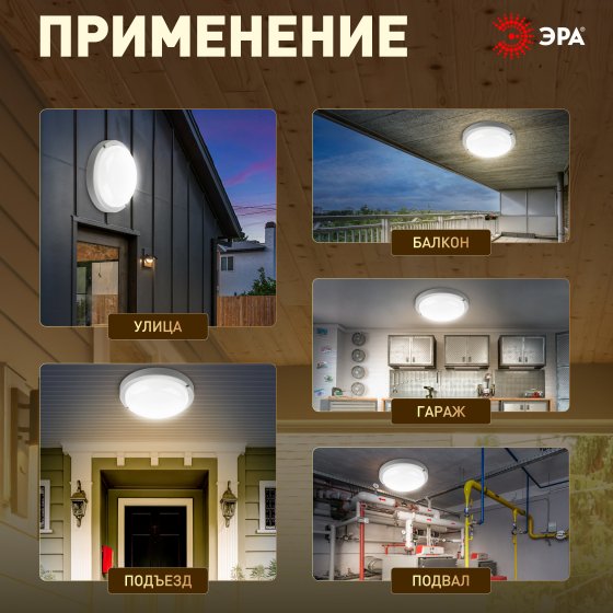 Уличный потолочный светильник ЭРА SPB-2 SPB-201-0-40K-012