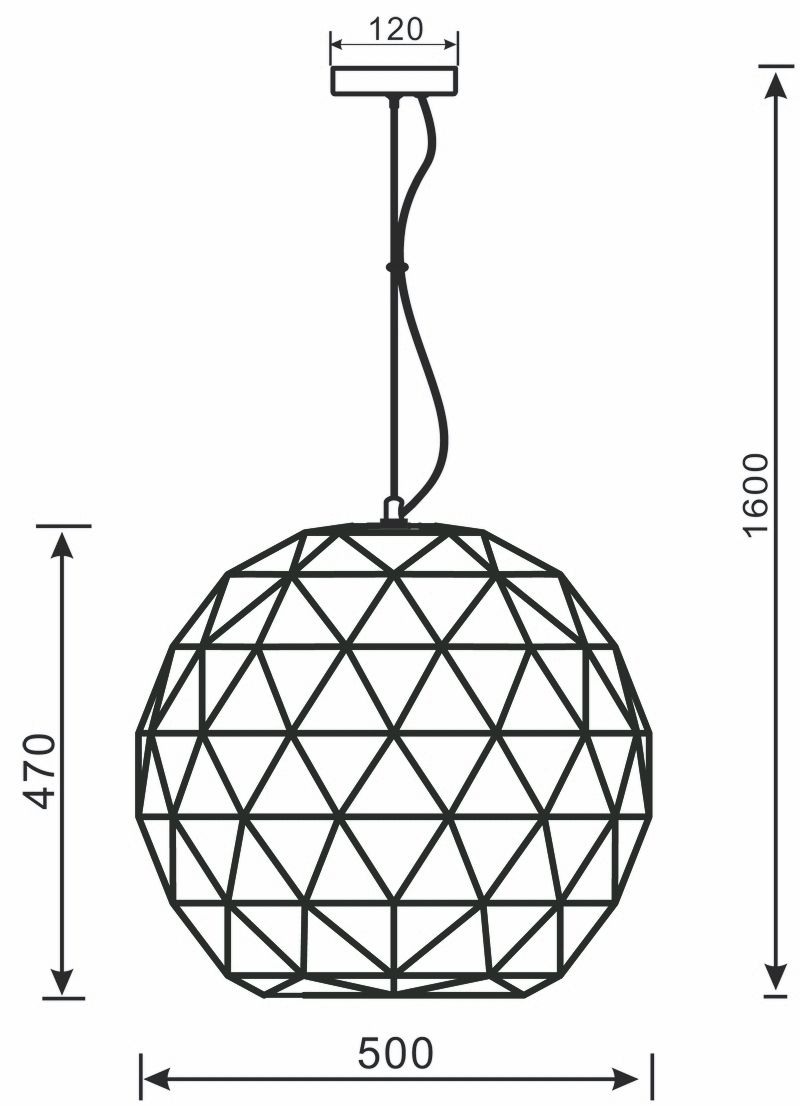 342131 Светильник подвесной Deko-Light Asterope round 342131