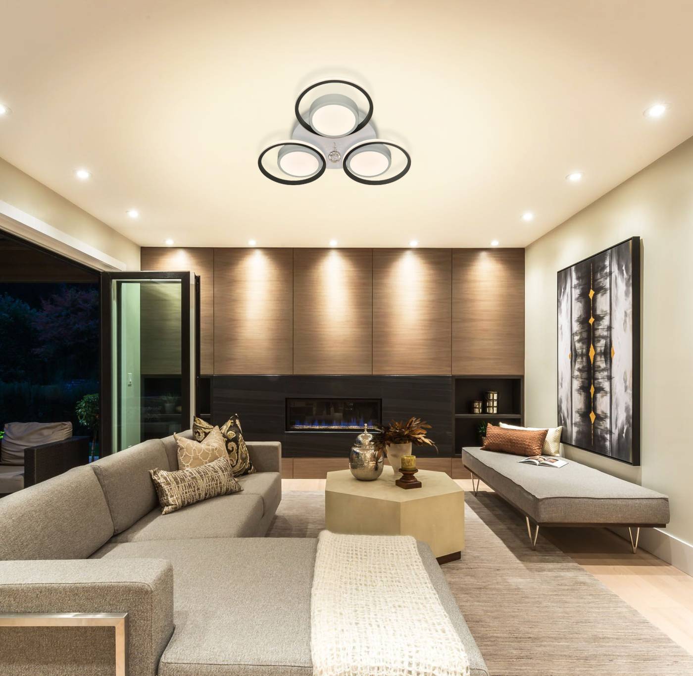 HIGH-TECH LED LAMPS 82046 Потолочная люстра с пультом High-Tech Led Lamps Natali Kovaltseva HIGH-TECH LED LAMPS 82046