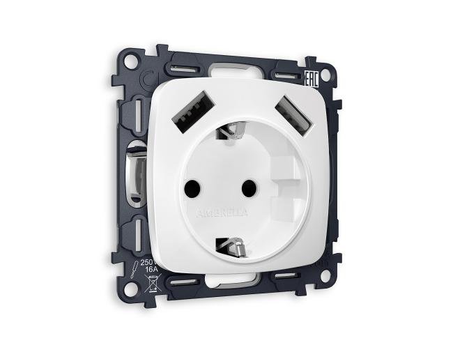 MO129010 Розетка Ambrella Volt OMEGA MO129010