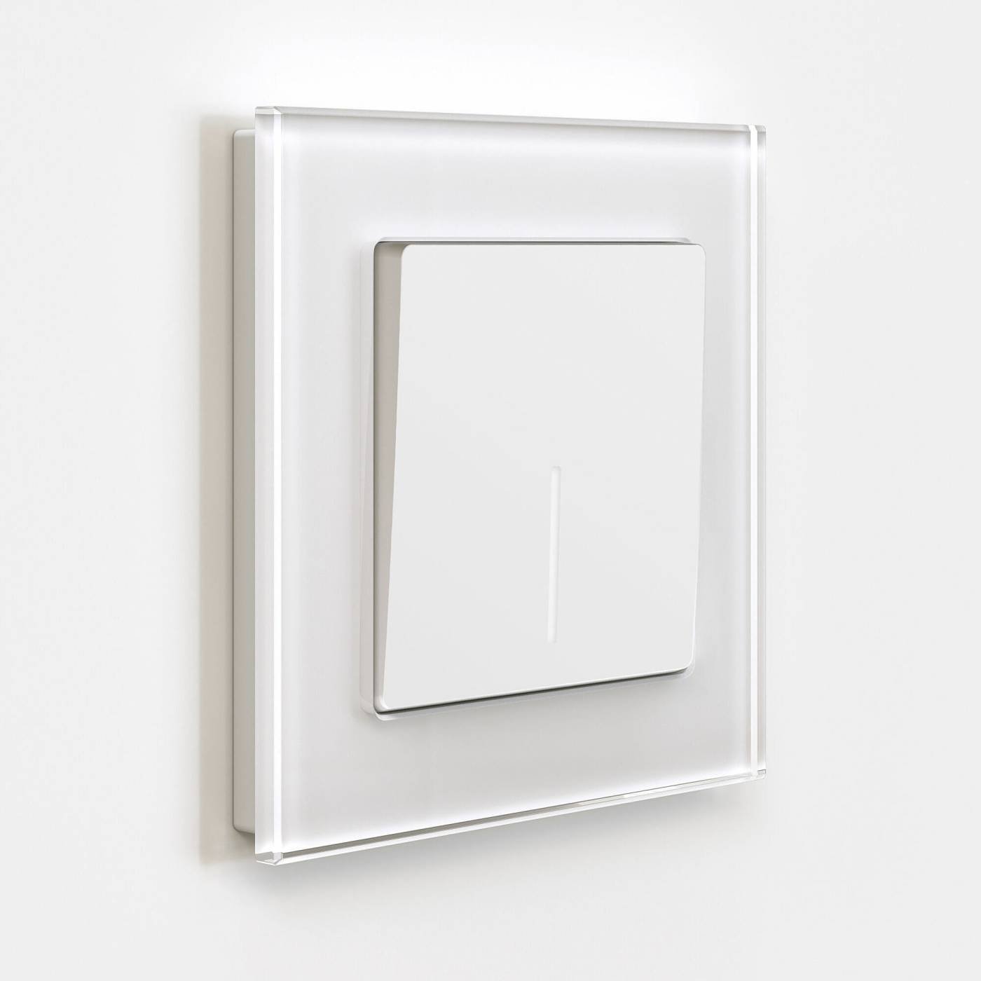 Выключатель Werkel W1110161/ Выключатель одноклавишный с подсветкой (белый матовый)