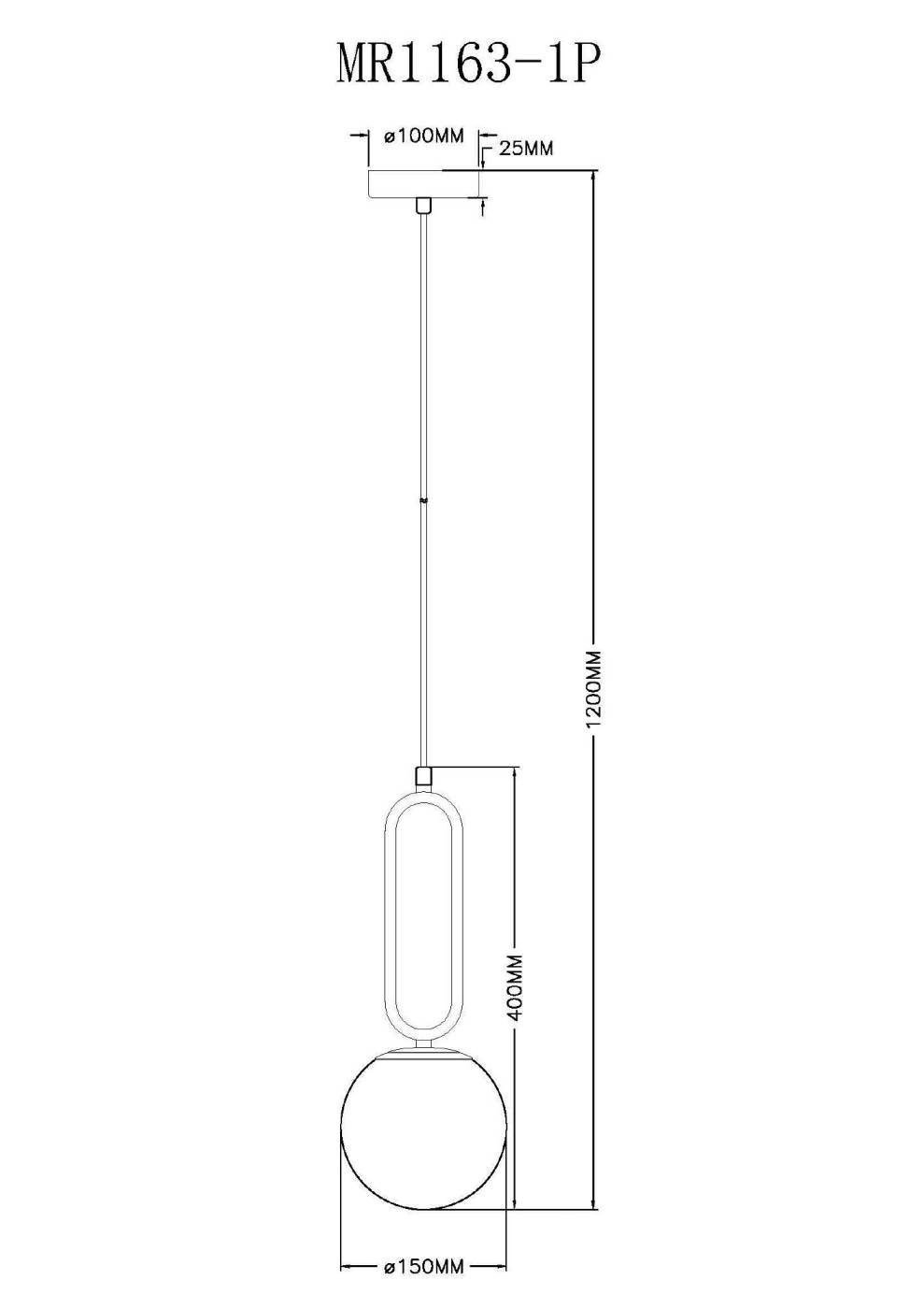 Светильник подвесной MyFar Pierre MR1163-1P
