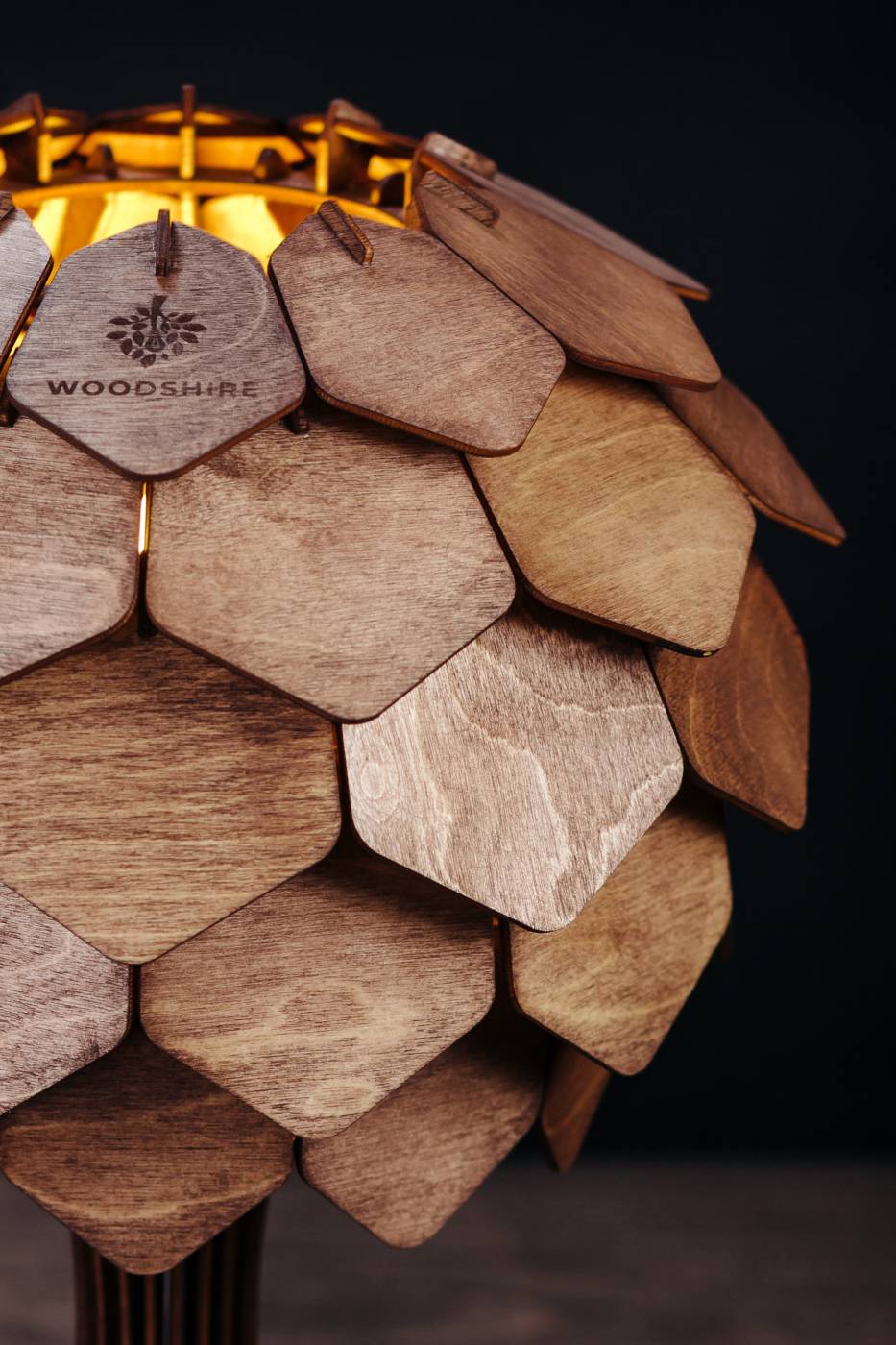 Настольная лампа Woodshire Астеко 1340pl/1