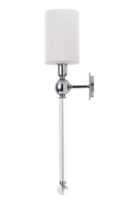 MIRABELLA AP1 CHROME/WHITE Настенное бра Crystal Lux Mirabella MIRABELLA AP1 CHROME/WHITE