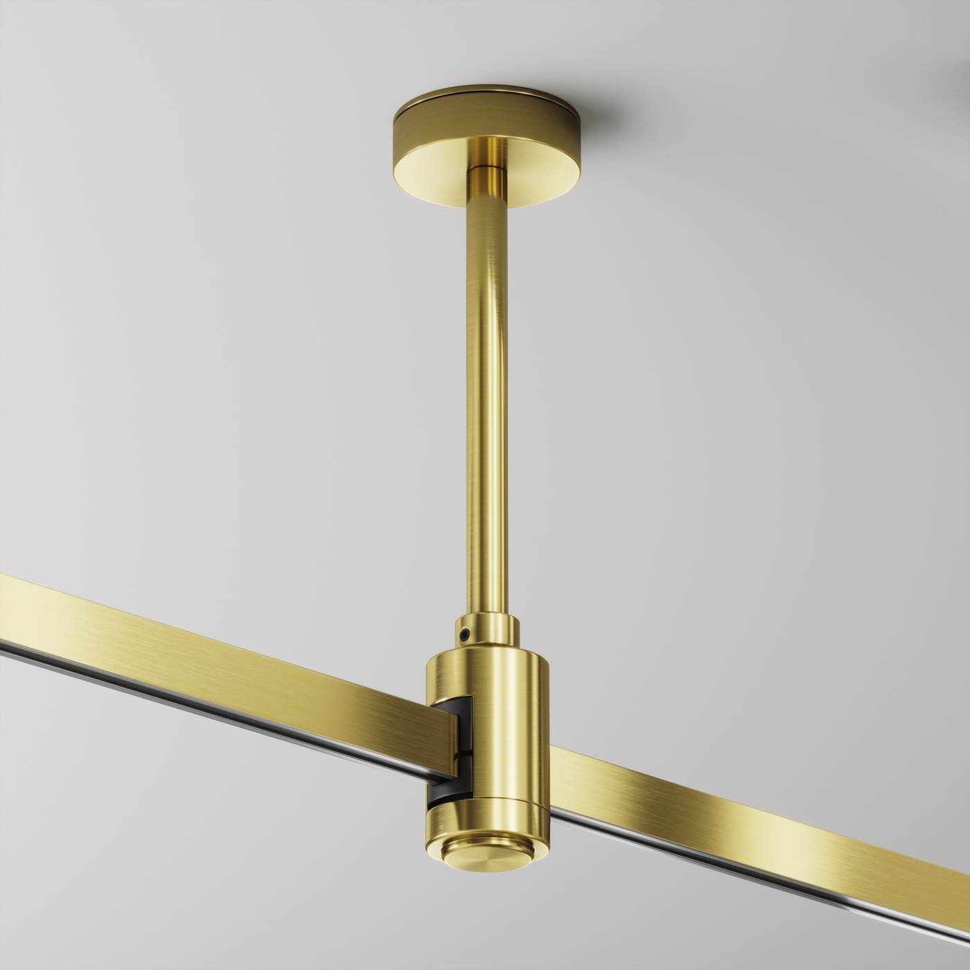 TRA156C-SL1-BS Крепление потолочное Short одинарное 138мм Maytoni Accessories for tracks Flarity TRA156C-SL1-BS