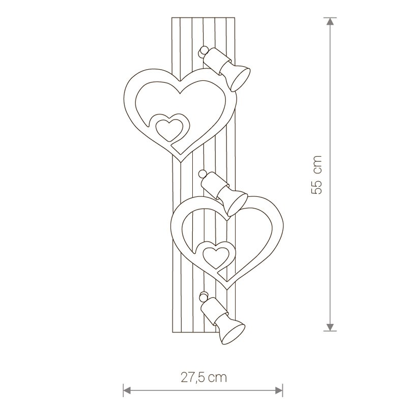 9063 Светильник спот Nowodvorski Heart 9063