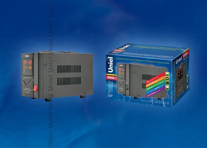 RS-1/10000 Стабилизатор релейный однофазный Uniel RS-1/10000