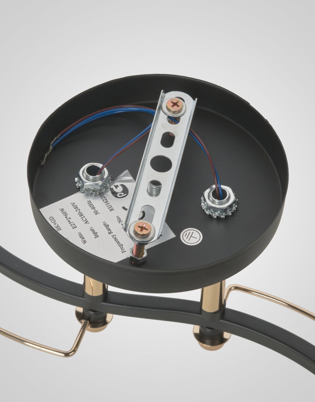 Потолочная люстра Мелодия Света Cube P5535-2 BK+GD 000029939