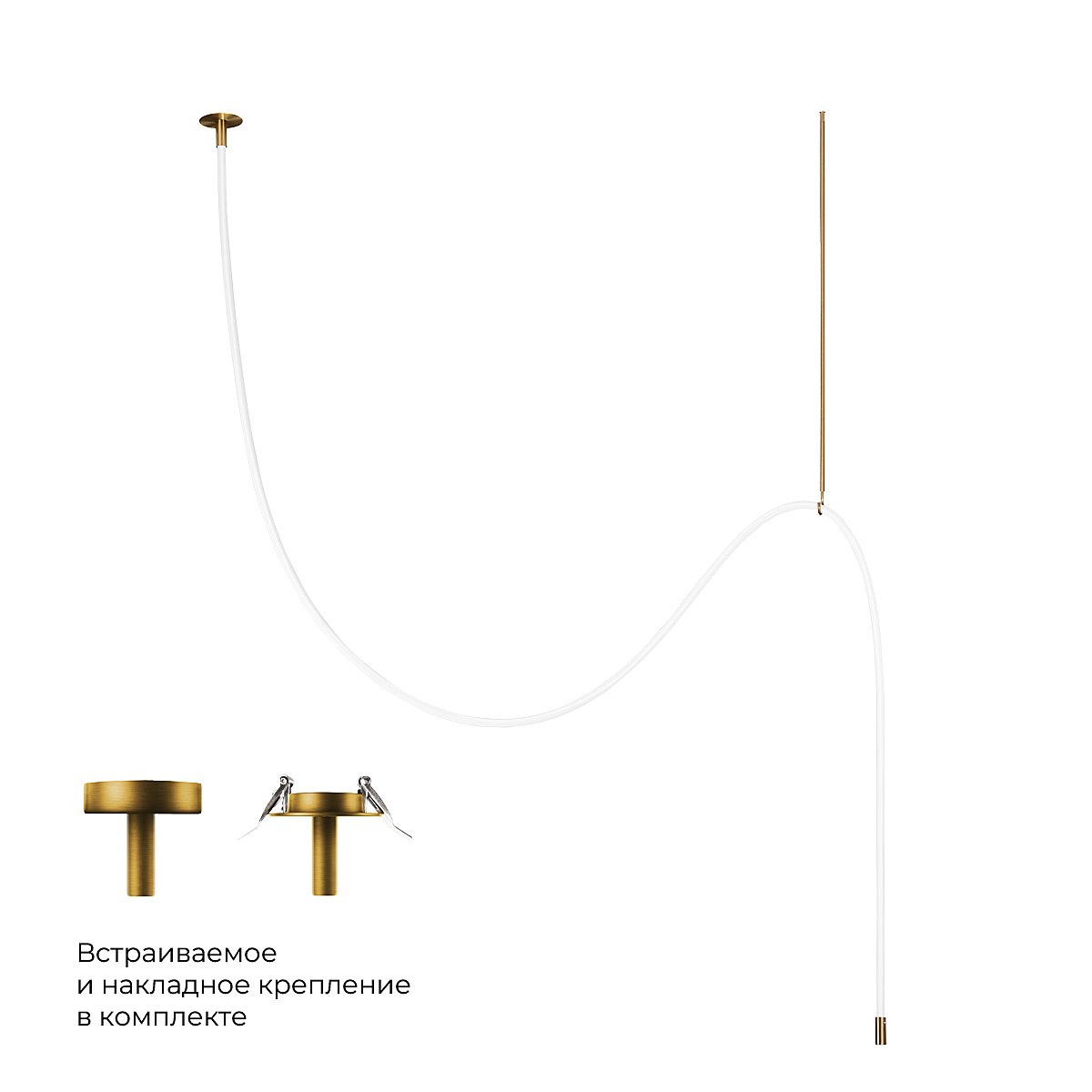 Светильник потолочный Loft It Thread 10388C Brass