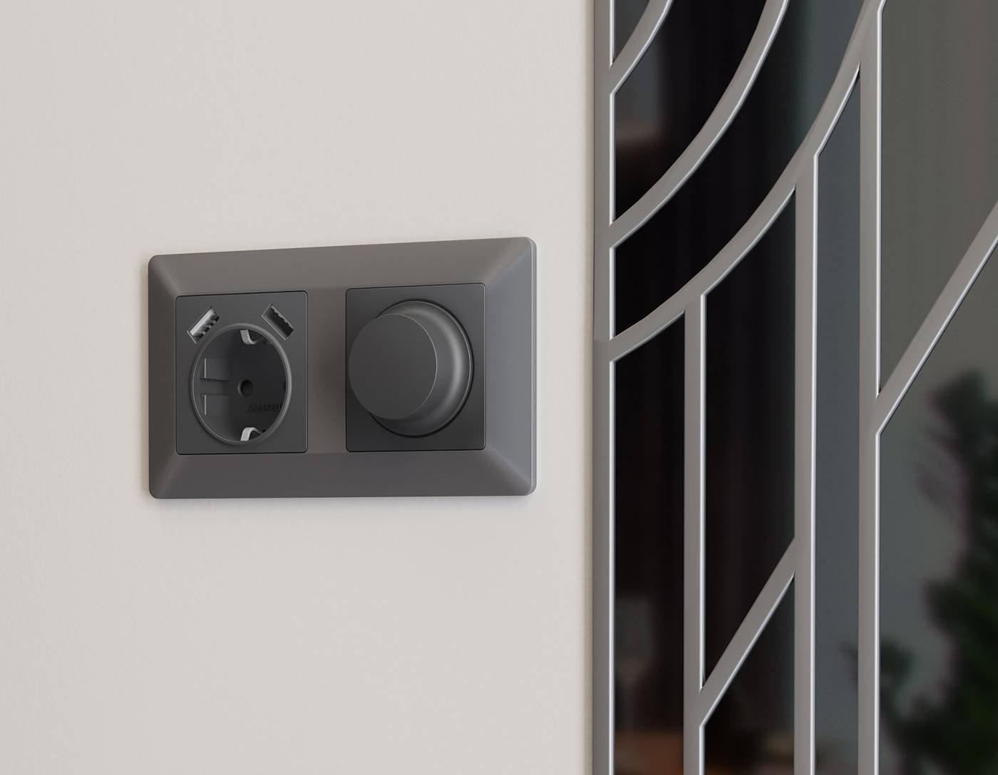 Накладка на механизм Ambrella Volt ALFA AP9055