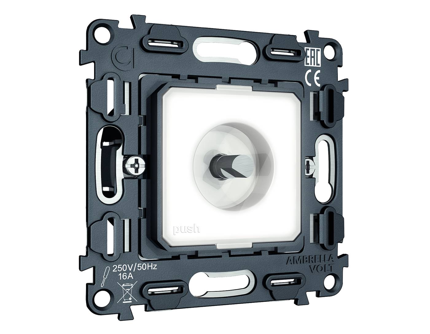 Механизм терморегулятора с датчиком для теплого пола с подсветкой Ambrella Volt QUANT VM1381