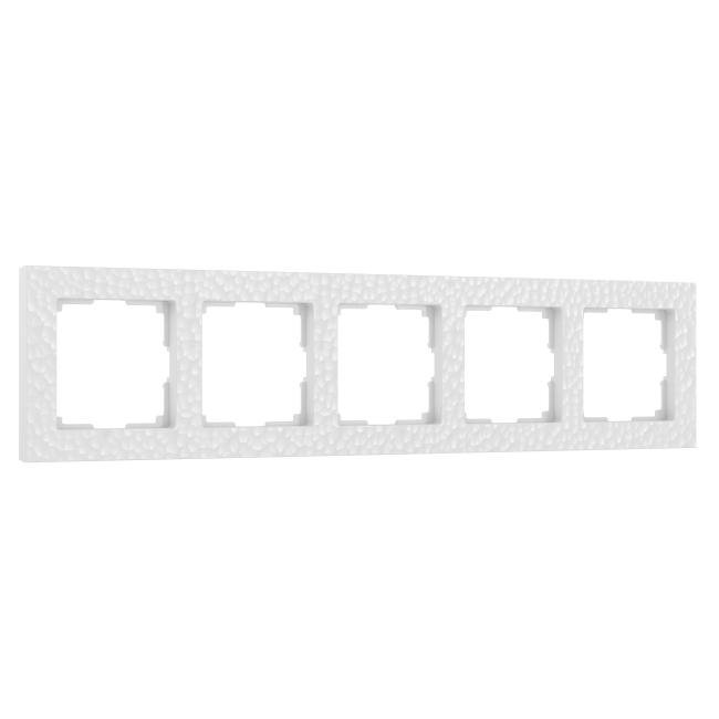 Рамка Werkel W0052401/ Рамка на 5 постов Hammer (белый)