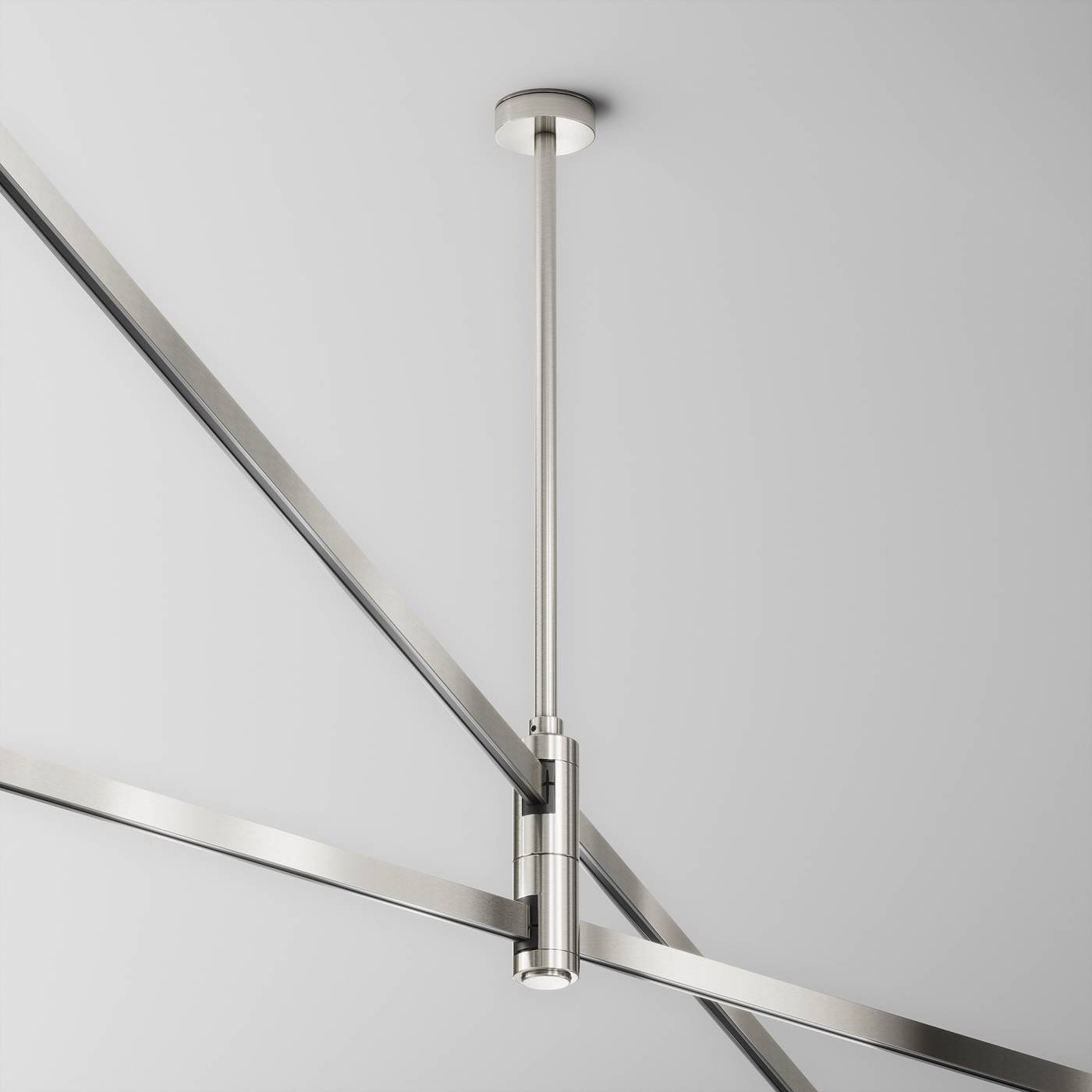 Крепление потолочное Medium двойное 300мм Maytoni Accessories for tracks Flarity TRA158C-D1-PT