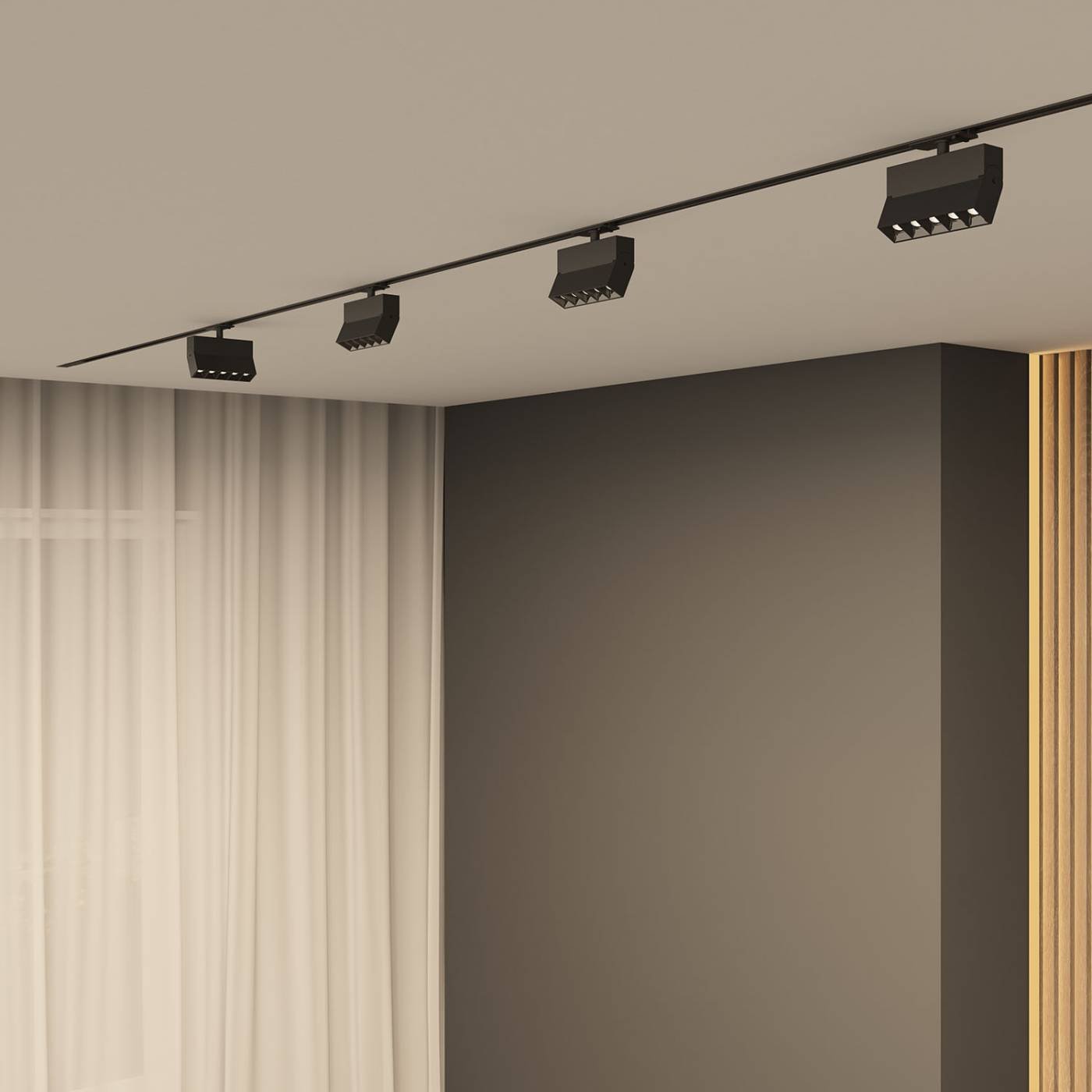 Трековый светильник Denkirs Edder DK6446-BK
