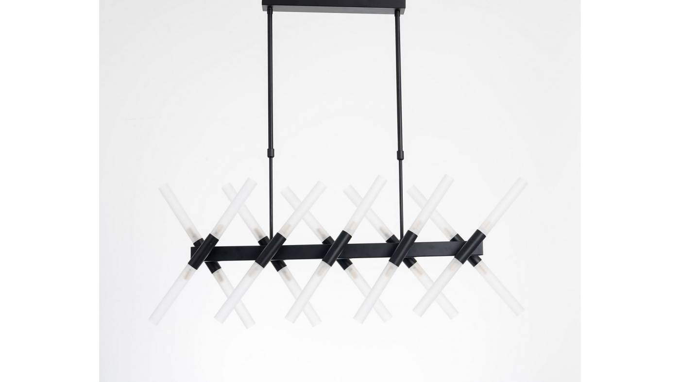 LDP 6036-20 BK Люстра на штанге Lumina Deco Alford LDP 6036-20 BK