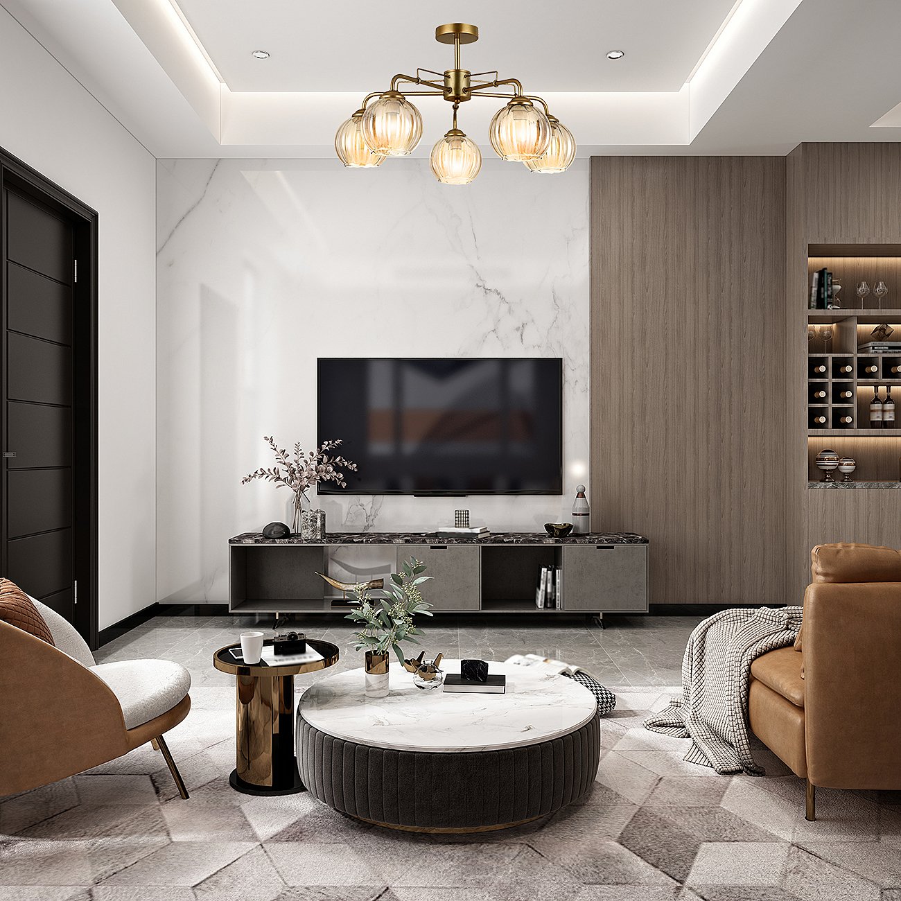 1135/5P Потолочная люстра Escada Clever 1135/5P