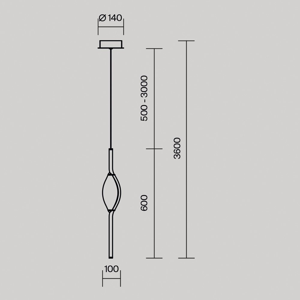 MOD347PL-L8BS3K Светильник подвесной Maytoni Foresight MOD347PL-L8BS3K