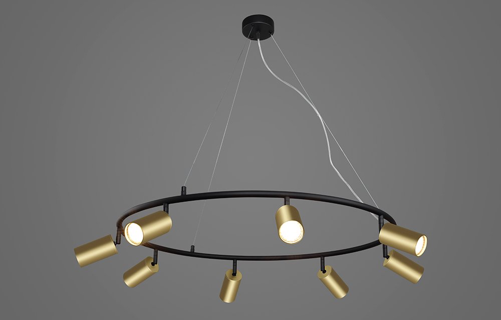 CLT 015C8 D800 BL-GO Подвесная люстра Crystal Lux Clt 015 CLT 015C8 D800 BL-GO