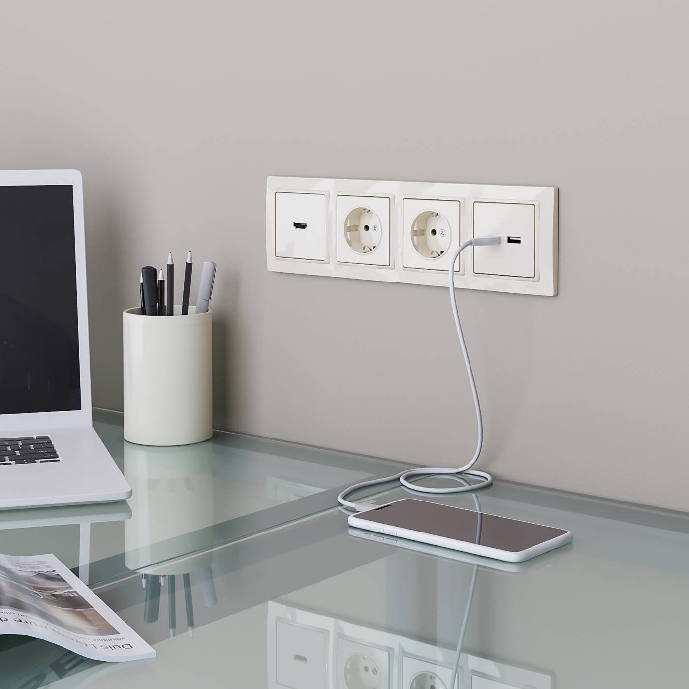 W1186003/ Розетка HDMI (слоновая кость) Розетка Werkel W1186003/ Розетка HDMI (слоновая кость)