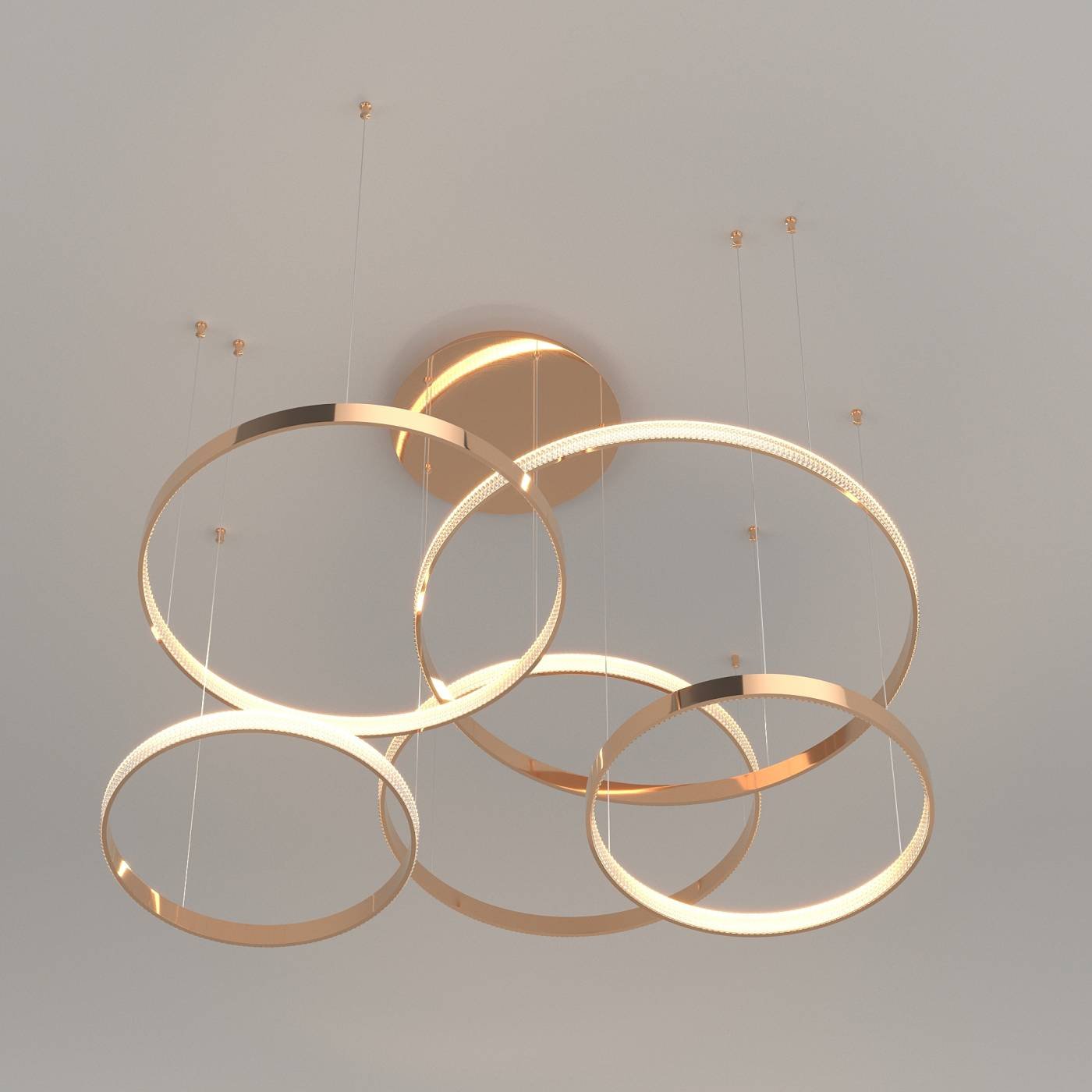 90275/5 медный Smart Светильник подвесной Eurosvet Smart Posh 90275/5 медный