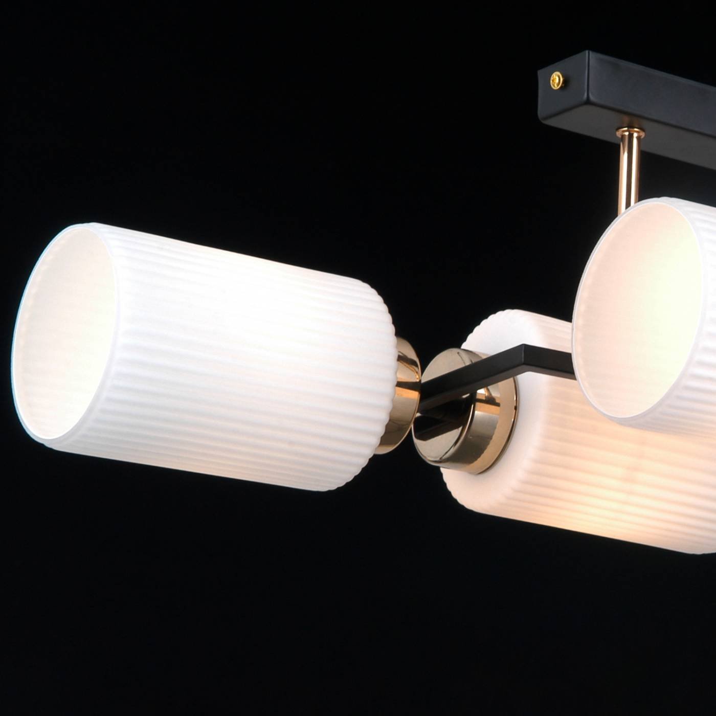 Потолочная люстра ILLUMICO IL0809-4ASQ-25 BK AB NAPLES