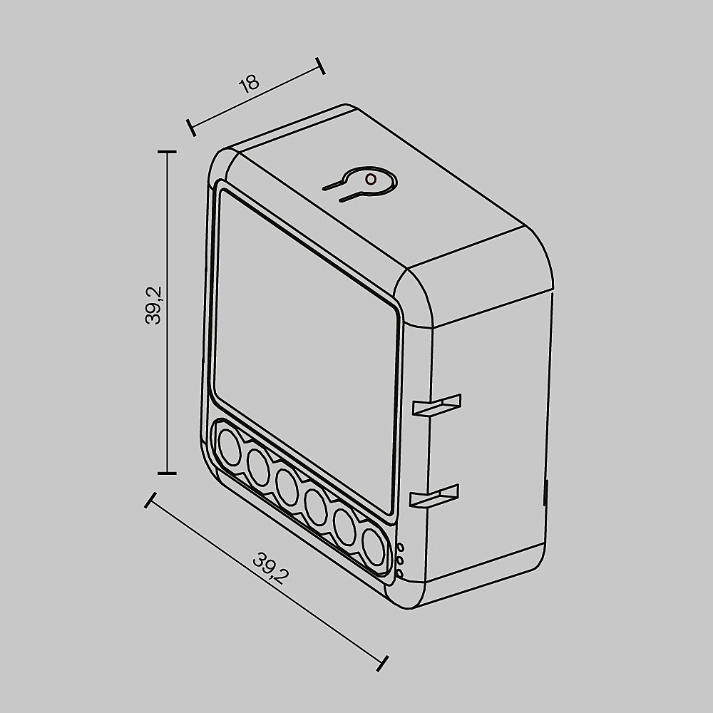 Wi-Fi выключатель двухканальный 300Вт Maytoni Выключатели MS008