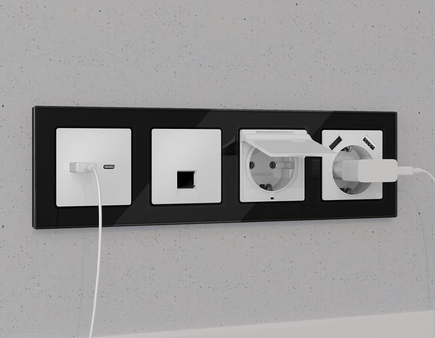 Розетка Ambrella Volt ALFA MA132005