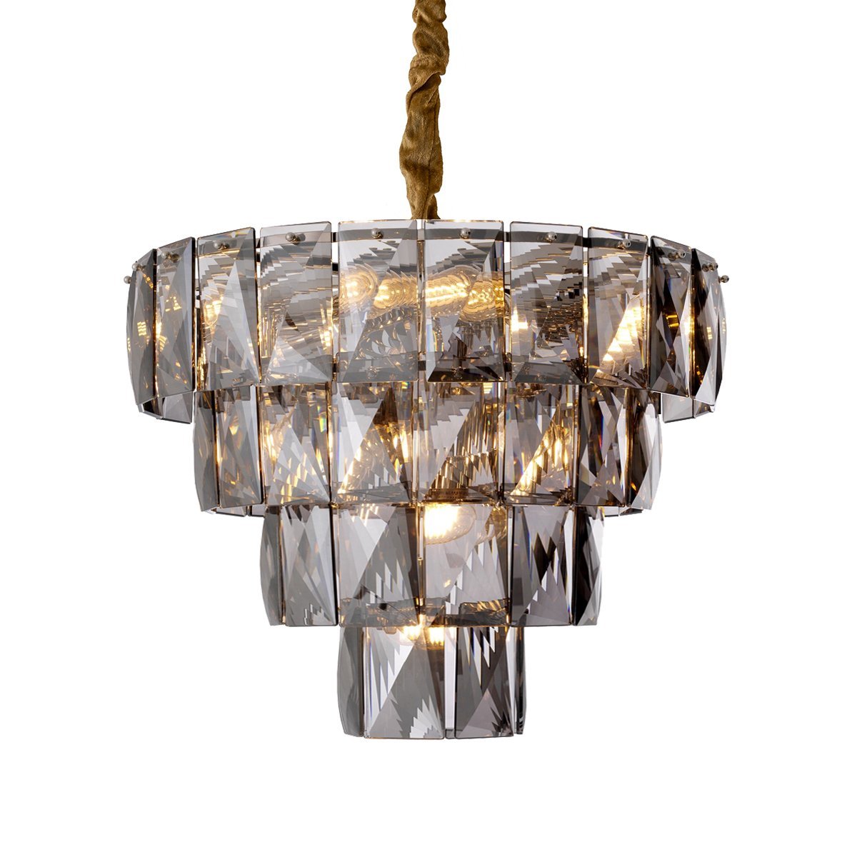 KG1113P-7 chrome/smoky Подвесная люстра Delight Collection Amazone KG1113P-7 chrome/smoky