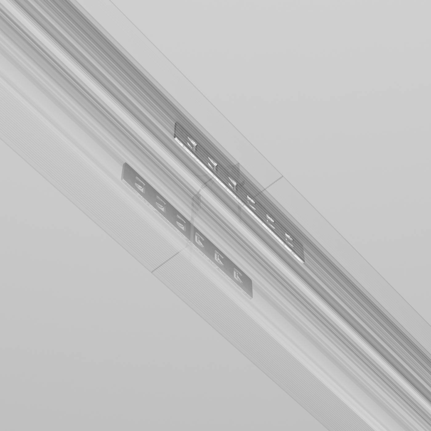 TRA034C-42S Коннектор прямой для встраиваемого шинопровода серый, 2шт Maytoni Exility TRA034C-42S