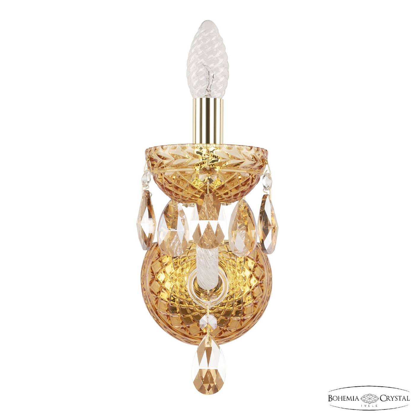 Настенное бра Bohemia 5417 5417B/1/165 G Amber/M-1F K721