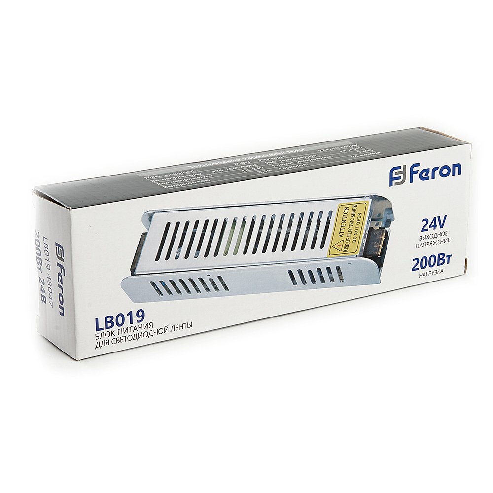 Трансформатор электронный для светодиодной ленты Feron lb019 48047