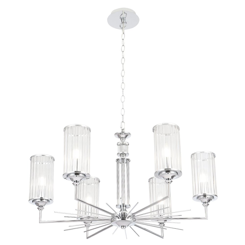 Подвесная люстра Crystal Lux Gloria GLORIA SP6 CHROME