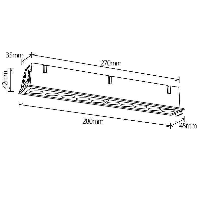 Встраиваемый светильник Mantra Blau 9135