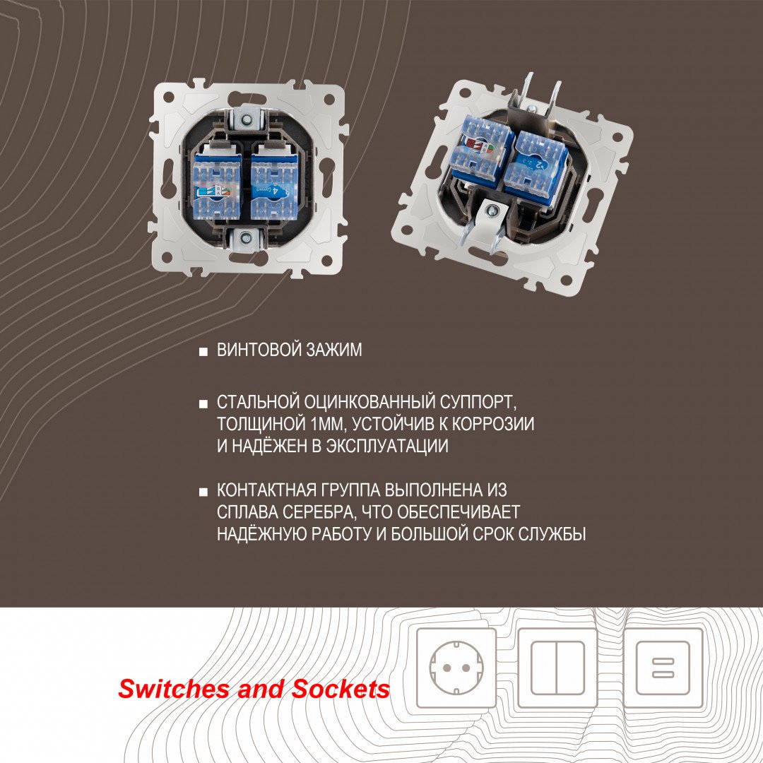 Розетка Arte Milano Am-203 203.44-1.shampan