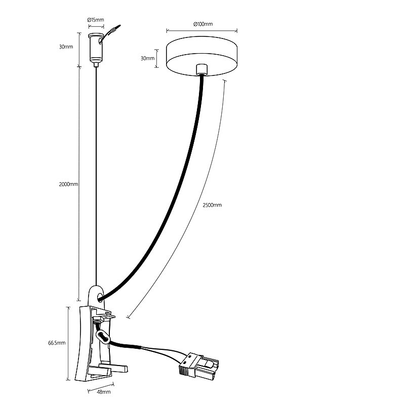 Заглушка с блоком питания для 7554/7555 Mantra Hanok 7557