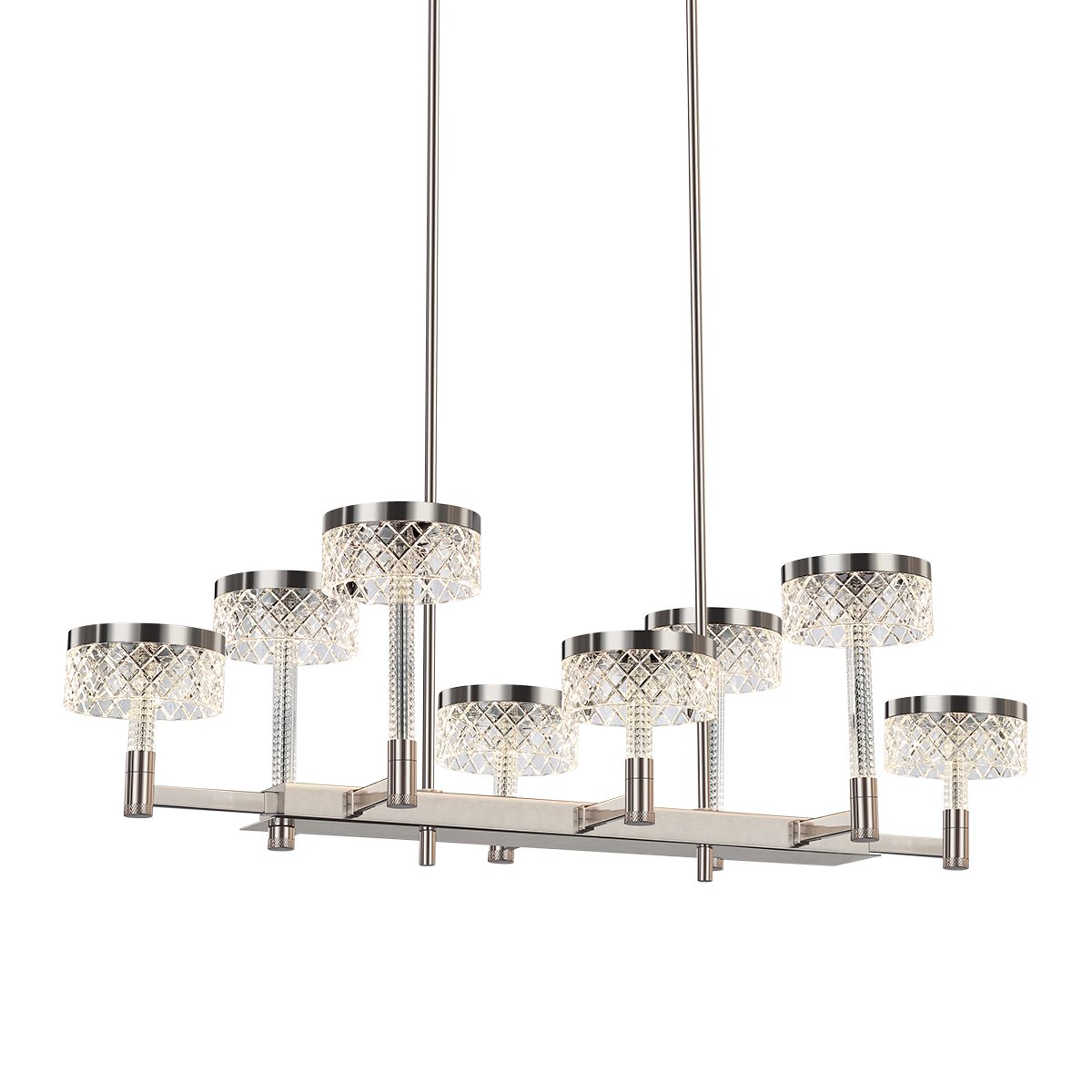 MD21020075-8B satin nickel Люстра на штанге Delight Collection Diamond cut MD21020075-8B satin nickel