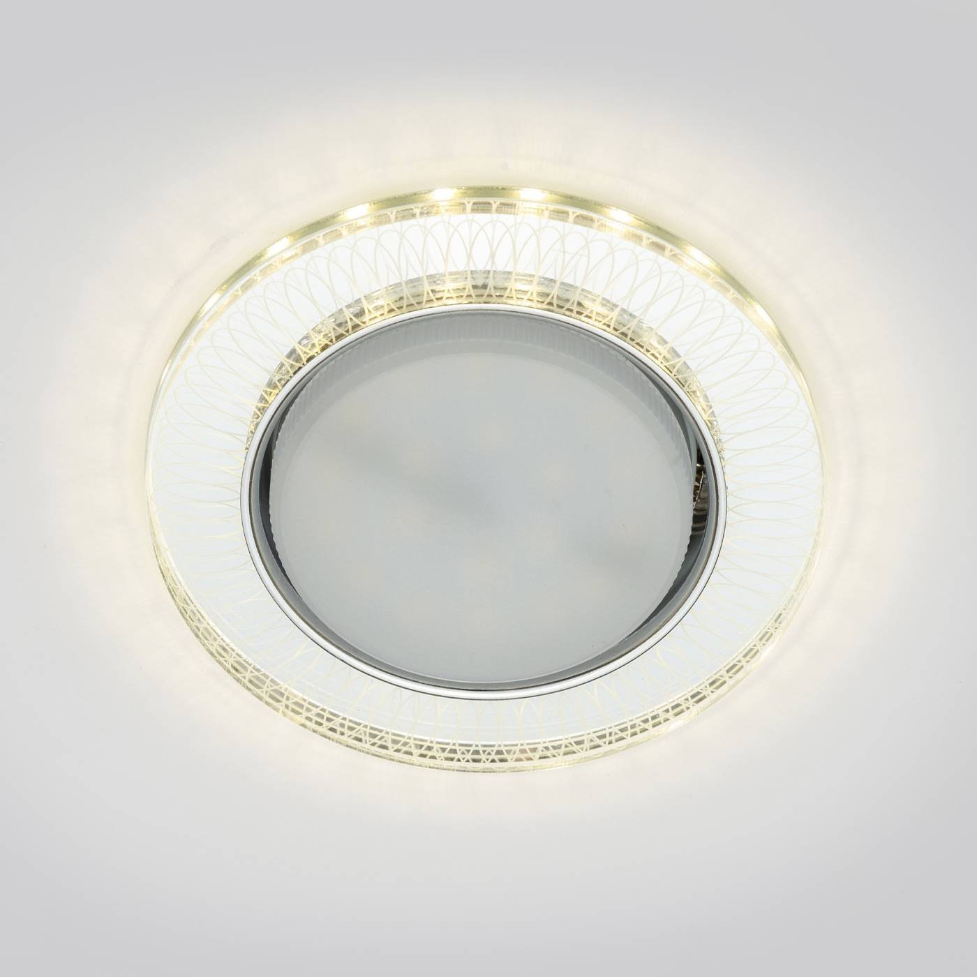 Встраиваемый светильник Fametto Luciole DLS-L155 GX53 GLASSY/CLEAR 3D