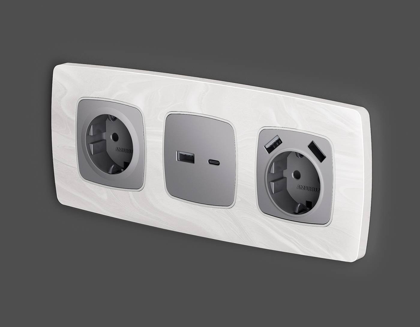 OP5070 Накладка на механизм Ambrella Volt OMEGA OP5070