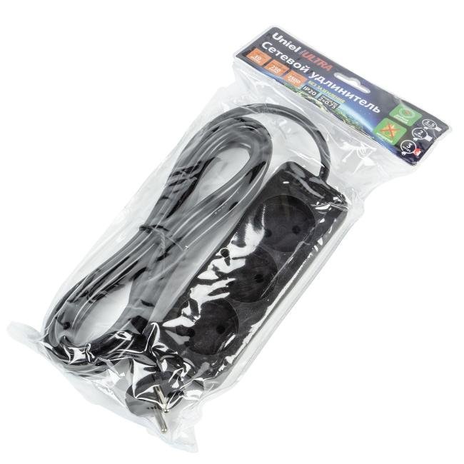 S-CU3-3 BLACK Удлинитель Uniel Ultra S-CU3-3 BLACK