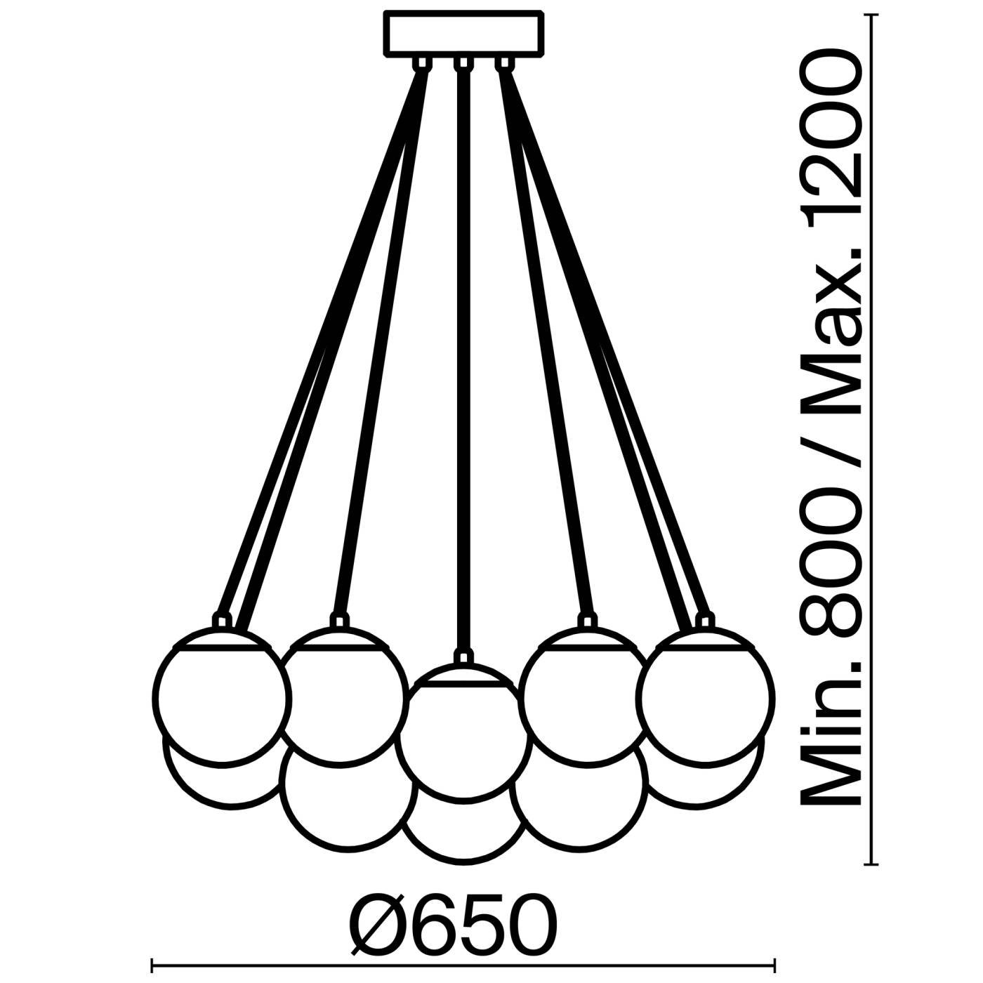 FR5231PL-13CH Подвесная люстра Freya Fiesta FR5231PL-13CH