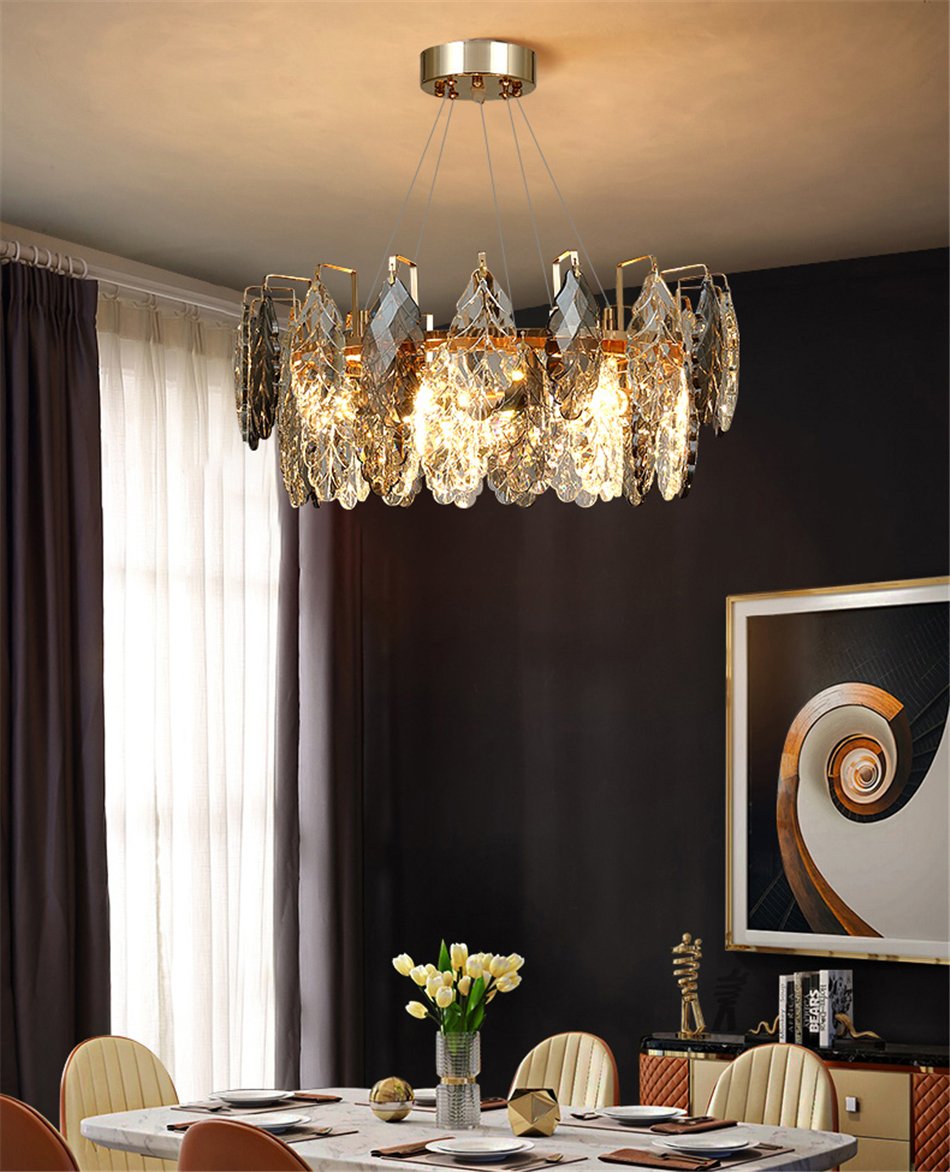 D8011P/R-600 gold/smoky Подвесная люстра Delight Collection D8011P D8011P/R-600 gold/smoky