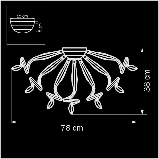 890099 Потолочная люстра Lightstar Medusa 890099