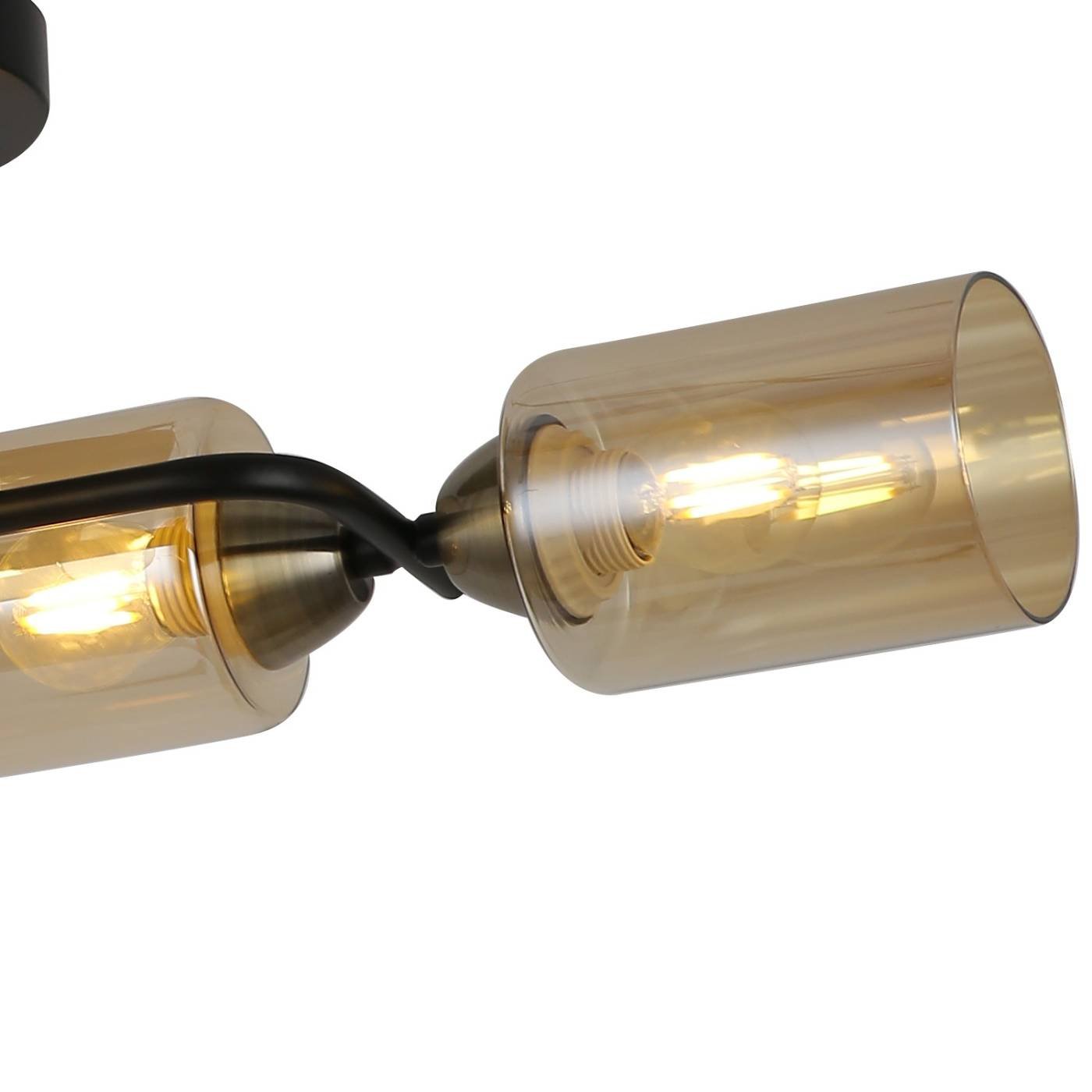 Потолочная люстра ILLUMICO IL8148-4COU-79 BK BR Bice