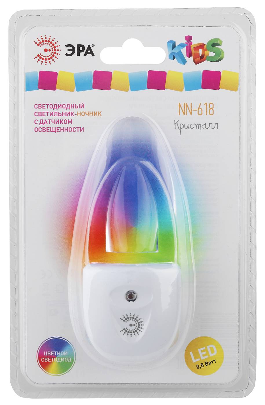 Детский ночник ЭРА NN-618-LS-W